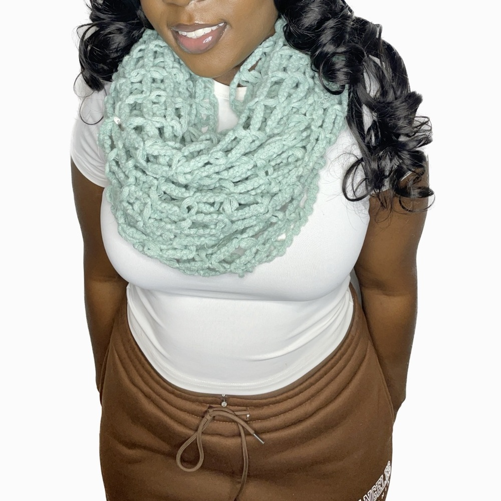 Mint Green Infinity Scarf